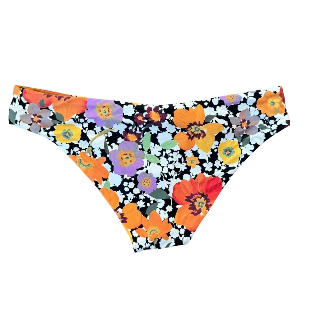 L*Space Bikini Meadow Sweet Floral Reversible Swim Bottom LSSNC16P XS